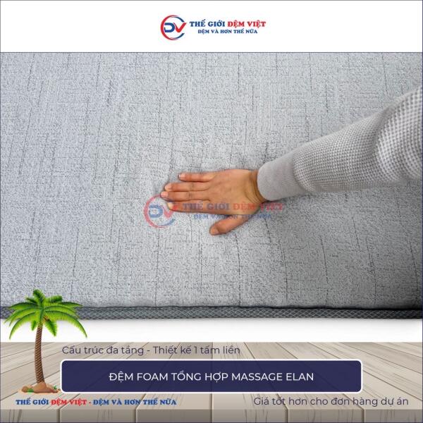 Đệm foam tổng hợp Massage Elan 5